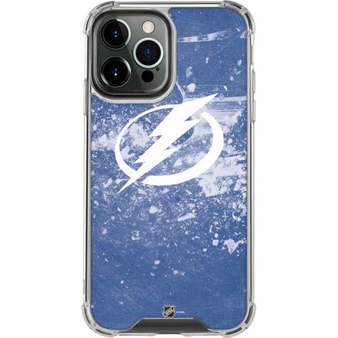 NHL Tampa Bay Lightning Frozen iPhone 14 Pro Max Clear Case