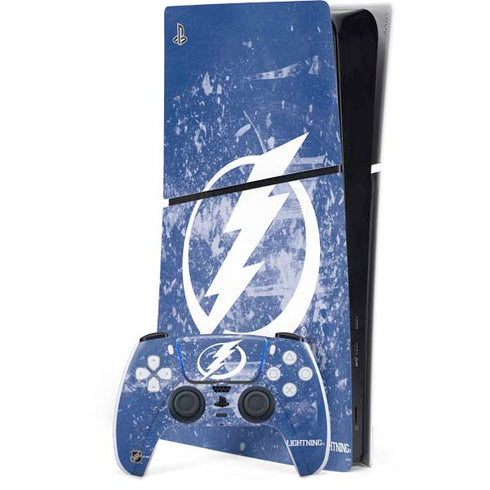 NHL Tampa Bay Lightning Frozen PS5 Slim Digital Edition Console Skin
