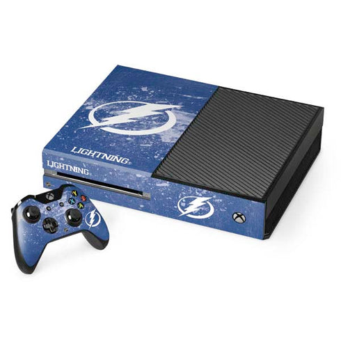 NHL Tampa Bay Lightning Frozen Xbox One Console and Controller Bundle Skin