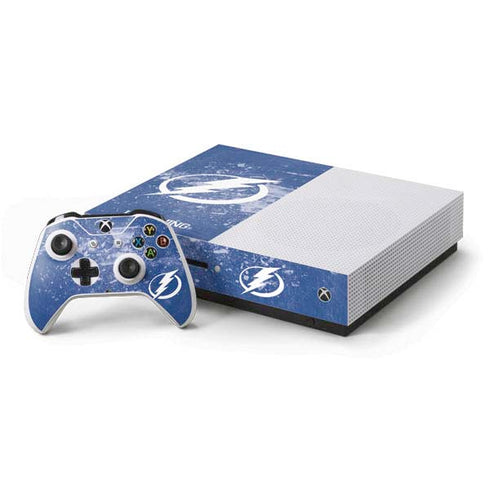 NHL Tampa Bay Lightning Frozen Xbox One S Console and Controller Bundle Skin