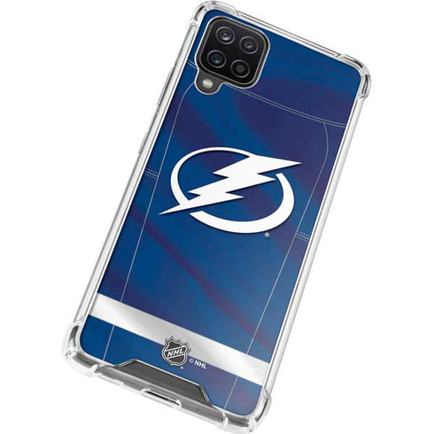 NHL Tampa Bay Lightning Jersey Galaxy A12 Clear Case
