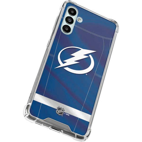 NHL Tampa Bay Lightning Jersey Galaxy A13 5G Clear Case