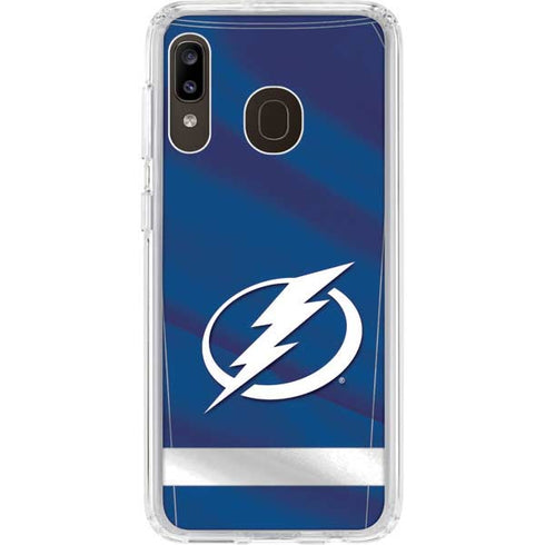 NHL Tampa Bay Lightning Jersey Galaxy A20 Clear Case