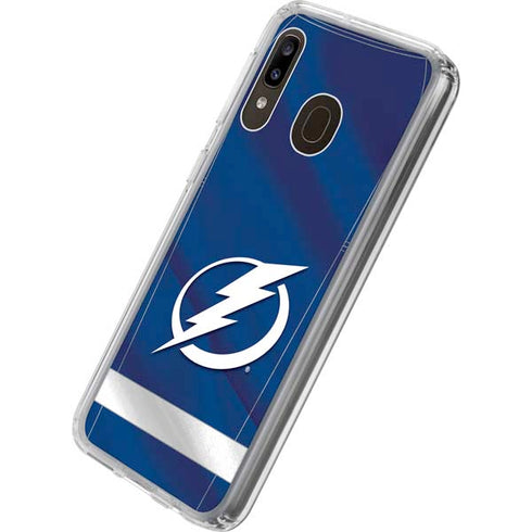 NHL Tampa Bay Lightning Jersey Galaxy A20 Clear Case