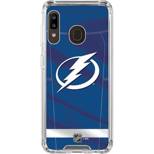 NHL Tampa Bay Lightning Jersey Galaxy A30 Clear Case