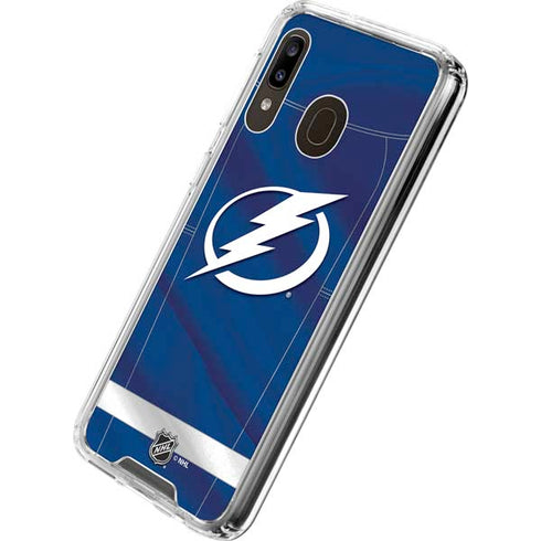 NHL Tampa Bay Lightning Jersey Galaxy A30 Clear Case
