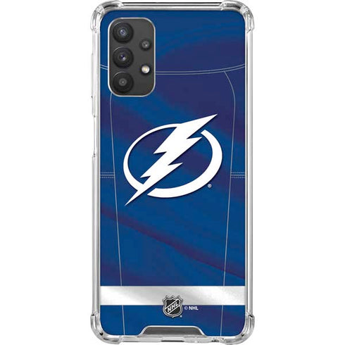 NHL Tampa Bay Lightning Jersey Galaxy A32 5G Clear Case
