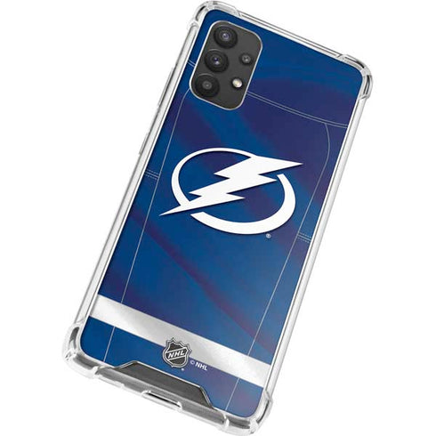 NHL Tampa Bay Lightning Jersey Galaxy A32 5G Clear Case