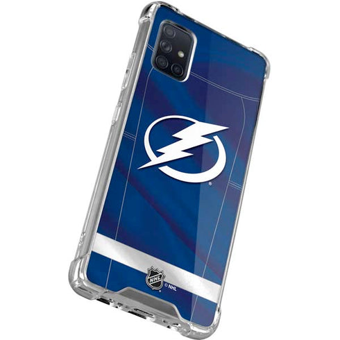 NHL Tampa Bay Lightning Jersey Galaxy A71 5G Clear Case