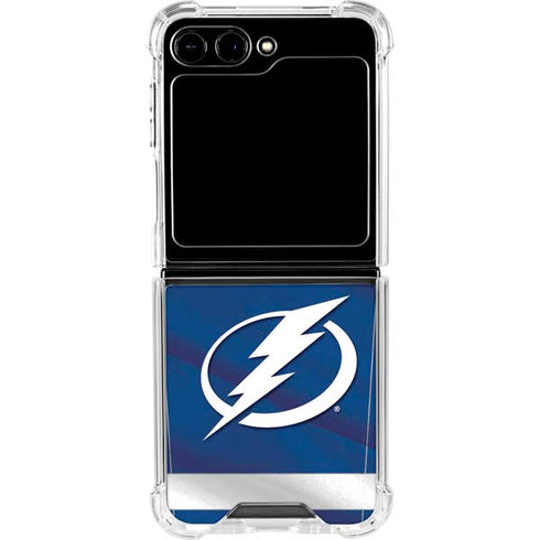 NHL Tampa Bay Lightning Jersey Galaxy Z Flip5 5G Clear Case
