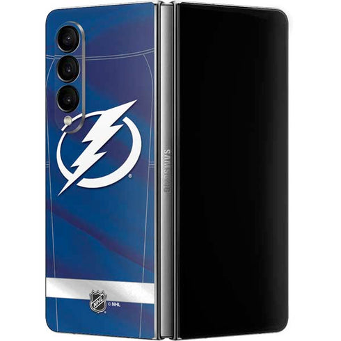 NHL Tampa Bay Lightning Jersey Galaxy Z Fold4 5G Skin