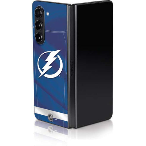 NHL Tampa Bay Lightning Jersey Galaxy Z Fold5 5G Skin