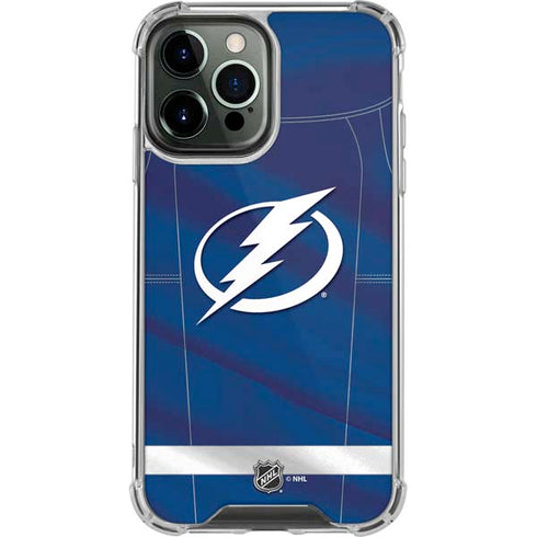 NHL Tampa Bay Lightning Jersey iPhone 14 Pro Max Clear Case