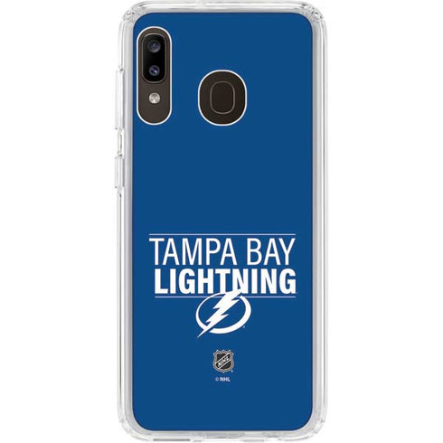 NHL Tampa Bay Lightning Lineup Galaxy A20 Clear Case