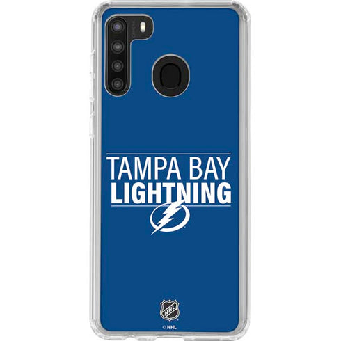 NHL Tampa Bay Lightning Lineup Galaxy A21 Clear Case