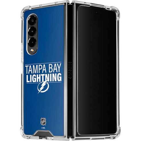 NHL Tampa Bay Lightning Lineup Galaxy Z Fold4 5G Clear Case