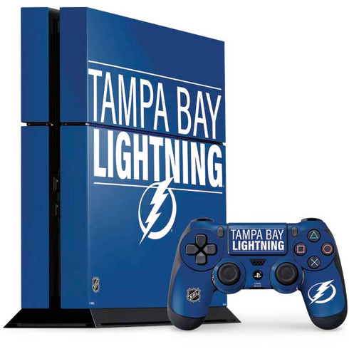 NHL Tampa Bay Lightning Lineup PS4 Console and Controller Bundle Skin