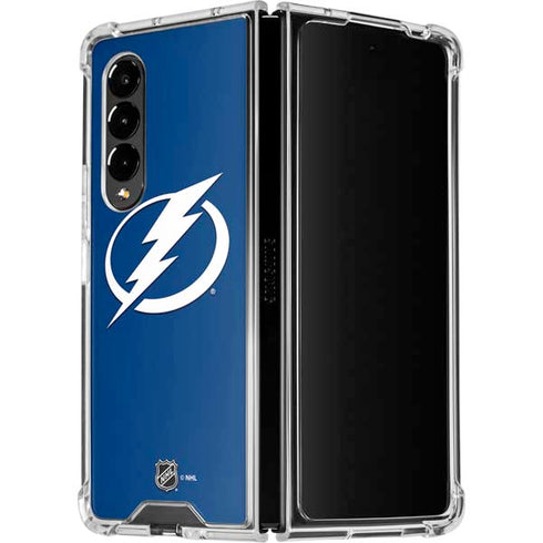 NHL Tampa Bay Lightning Logo Galaxy Z Fold4 5G Clear Case