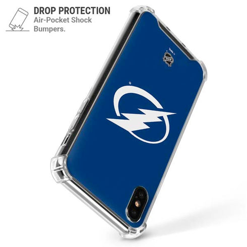 NHL Tampa Bay Lightning Logo iPhone XS Max Clear Case