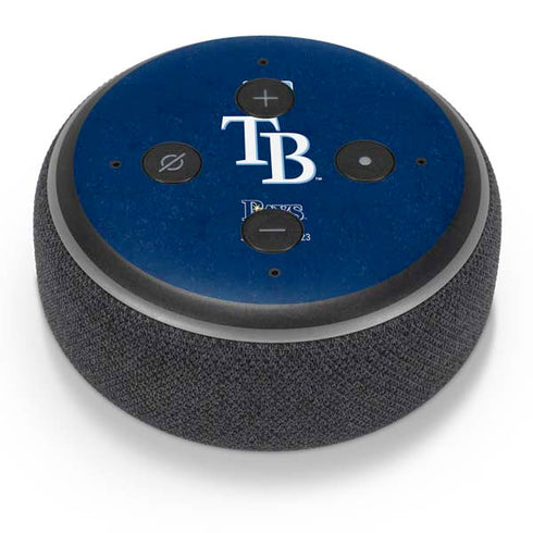 MLB Tampa Bay Rays - Solid Distressed Amazon Echo Dot Skin