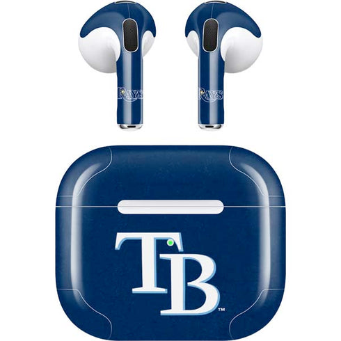 MLB Tampa Bay Rays - Solid Distressed Apple AirPods (3rd Gen 2021) Skin