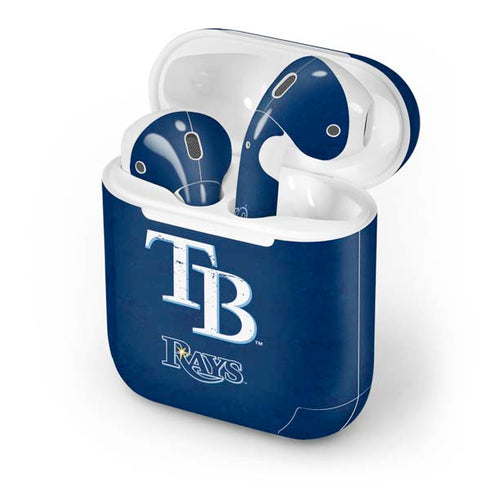 MLB Tampa Bay Rays - Solid Distressed Apple AirPods Skin
