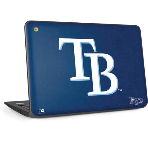 MLB Tampa Bay Rays - Solid Distressed HP Chromebook Skin