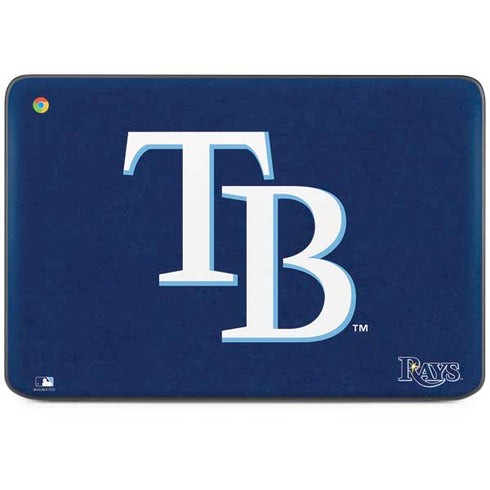 MLB Tampa Bay Rays - Solid Distressed HP Chromebook Skin