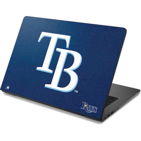MLB Tampa Bay Rays - Solid Distressed Dell Chromebook Skin