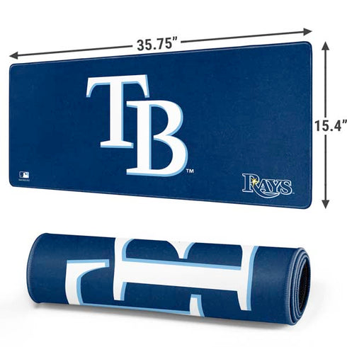 MLB Tampa Bay Rays - Solid Distressed Gaming Mouse Pad