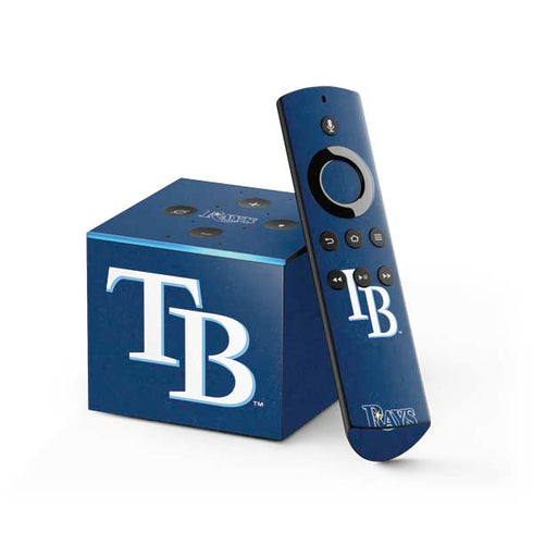 MLB Tampa Bay Rays - Solid Distressed Fire TV Cube Skin