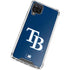 MLB Tampa Bay Rays - Solid Distressed Galaxy A12 Clear Case