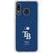 MLB Tampa Bay Rays - Solid Distressed Galaxy A20 Clear Case