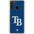 MLB Tampa Bay Rays - Solid Distressed Galaxy A21 Clear Case