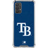 MLB Tampa Bay Rays - Solid Distressed Galaxy A32 5G Clear Case