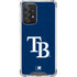 MLB Tampa Bay Rays - Solid Distressed Galaxy A52 5G Clear Case