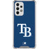 MLB Tampa Bay Rays - Solid Distressed Galaxy A53 5G Clear Case