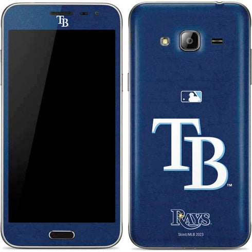 MLB Tampa Bay Rays - Solid Distressed Galaxy J3 Skin