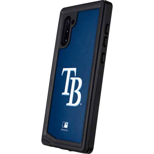 MLB Tampa Bay Rays - Solid Distressed Galaxy Note 10 Waterproof Case