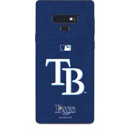 MLB Tampa Bay Rays - Solid Distressed Galaxy Note 9 Skin