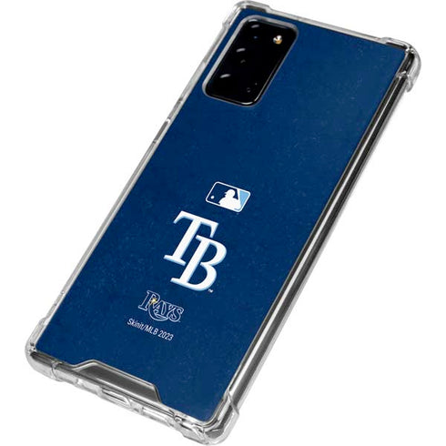 MLB Tampa Bay Rays - Solid Distressed Galaxy Note20 5G Clear Case