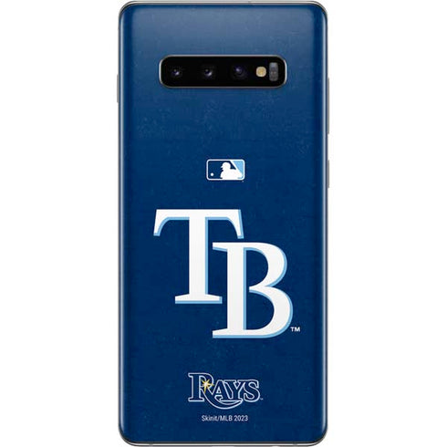 MLB Tampa Bay Rays - Solid Distressed Galaxy S10 Plus Skin