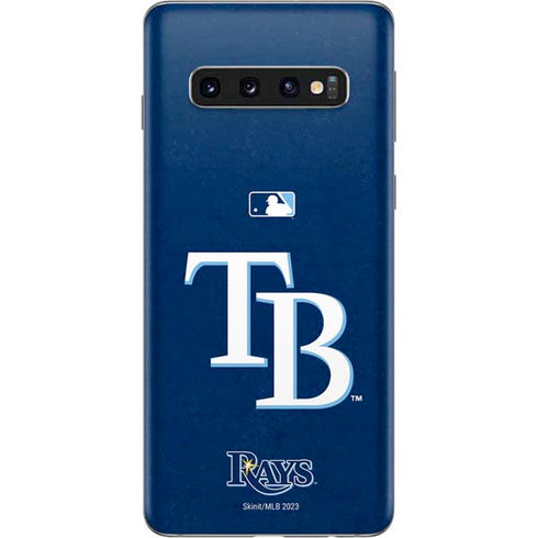 MLB Tampa Bay Rays - Solid Distressed Galaxy S10 Skin