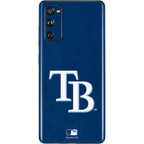 MLB Tampa Bay Rays - Solid Distressed Galaxy S20 Fan Edition Skin