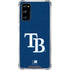 MLB Tampa Bay Rays - Solid Distressed Galaxy S20 FE Clear Case