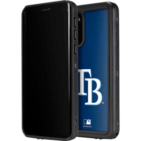 MLB Tampa Bay Rays - Solid Distressed Galaxy S20 Plus Waterproof Case