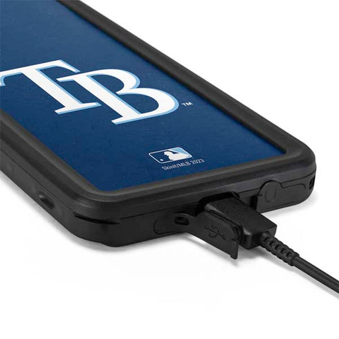 MLB Tampa Bay Rays - Solid Distressed Galaxy S20 Plus Waterproof Case