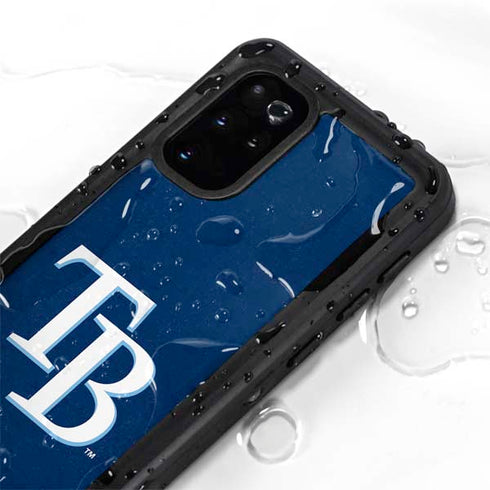 MLB Tampa Bay Rays - Solid Distressed Galaxy S20 Plus Waterproof Case
