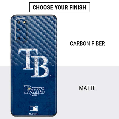 MLB Tampa Bay Rays - Solid Distressed Galaxy S20 Skin