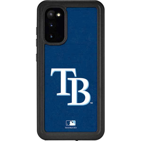 MLB Tampa Bay Rays - Solid Distressed Galaxy S20 Waterproof Case
